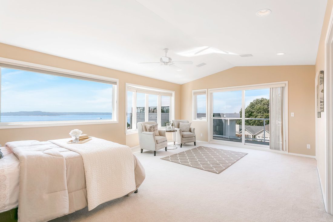 Ocean view residential real estate bedroom